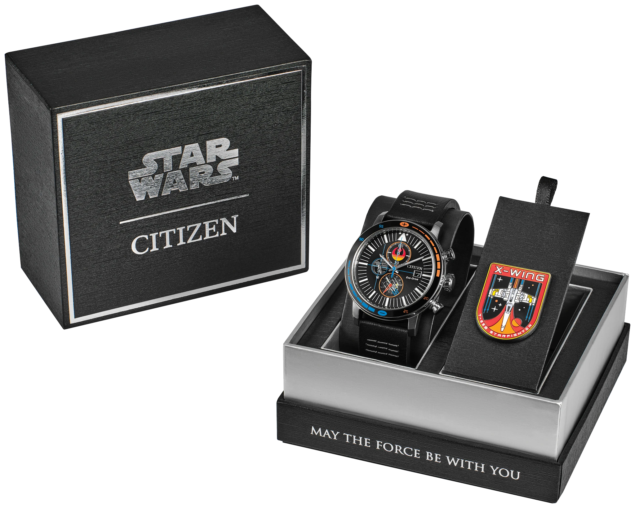 Rebel Starfighter Black Dial Leather Strap CA0870-43W | CITIZEN